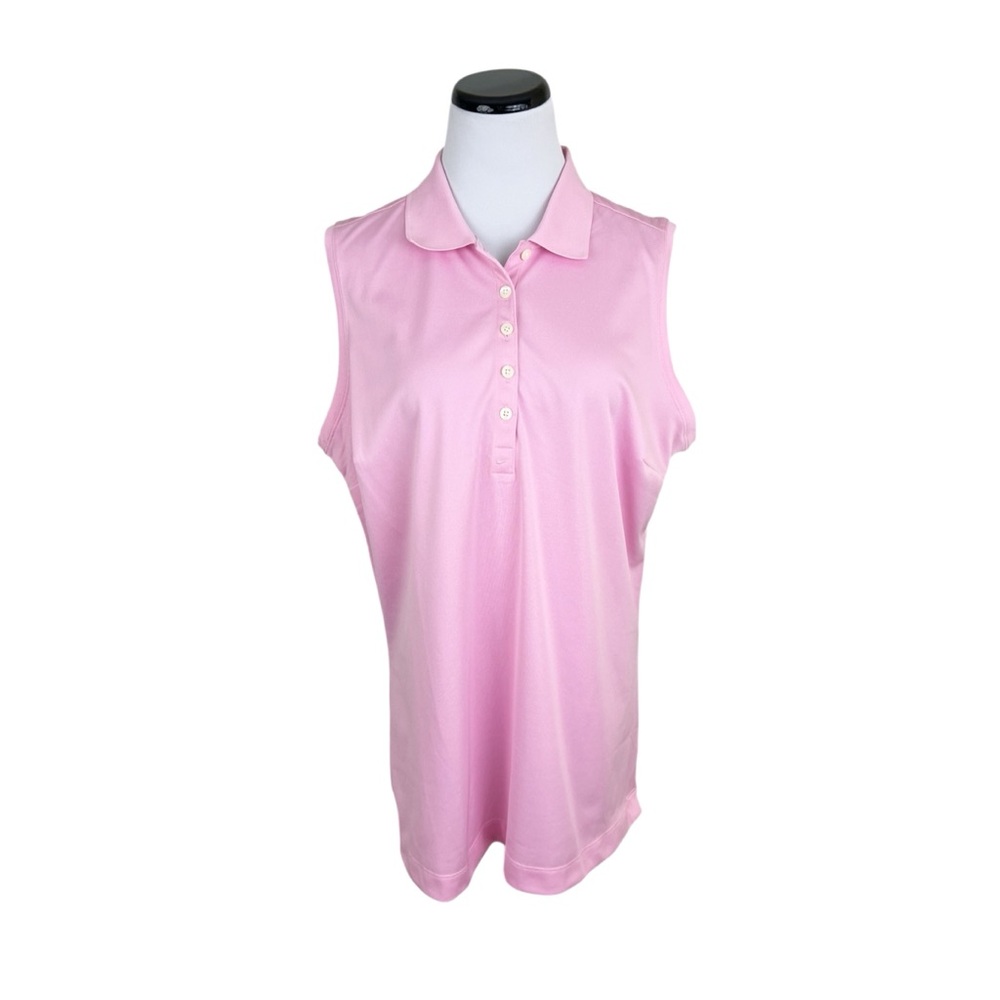 Nike Golf Womens Sleeveless Polo Shirt Pink Size XLT